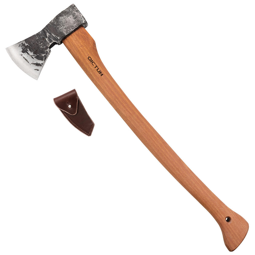 DICTUM® Fällaxt mit Lederscheide