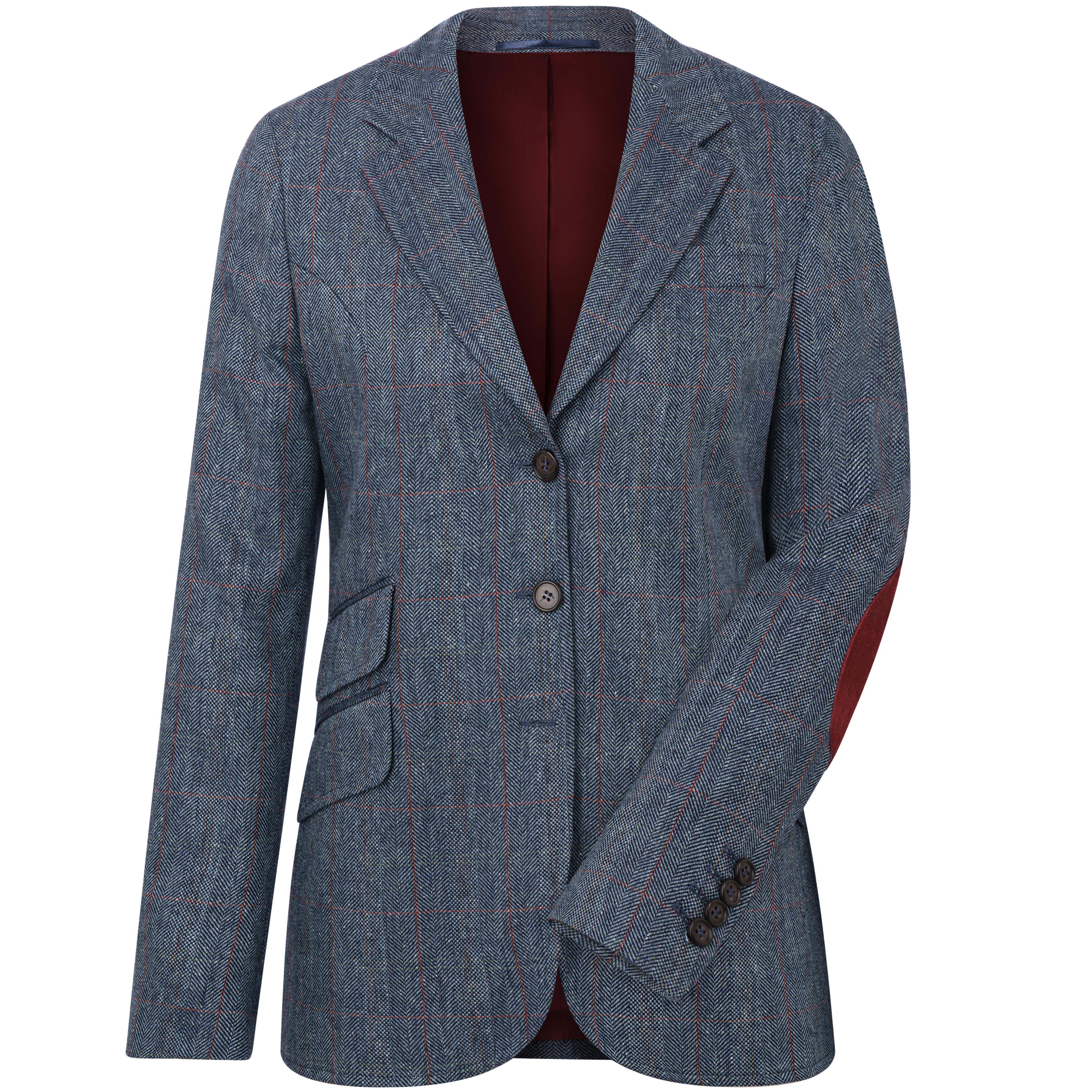 Blazer en soie pour femme, bleu