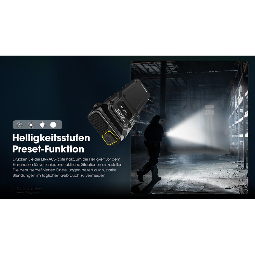 Nitecore® Taschenlampe EDC23, 2500 lm