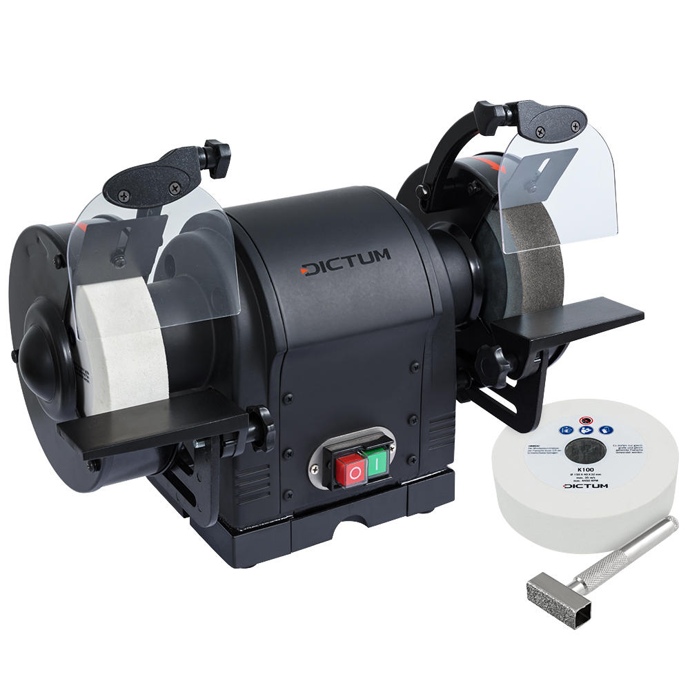DICTUM® Langsamläufer DS 150 L mit DICTUM® CBN-Schleifscheibe