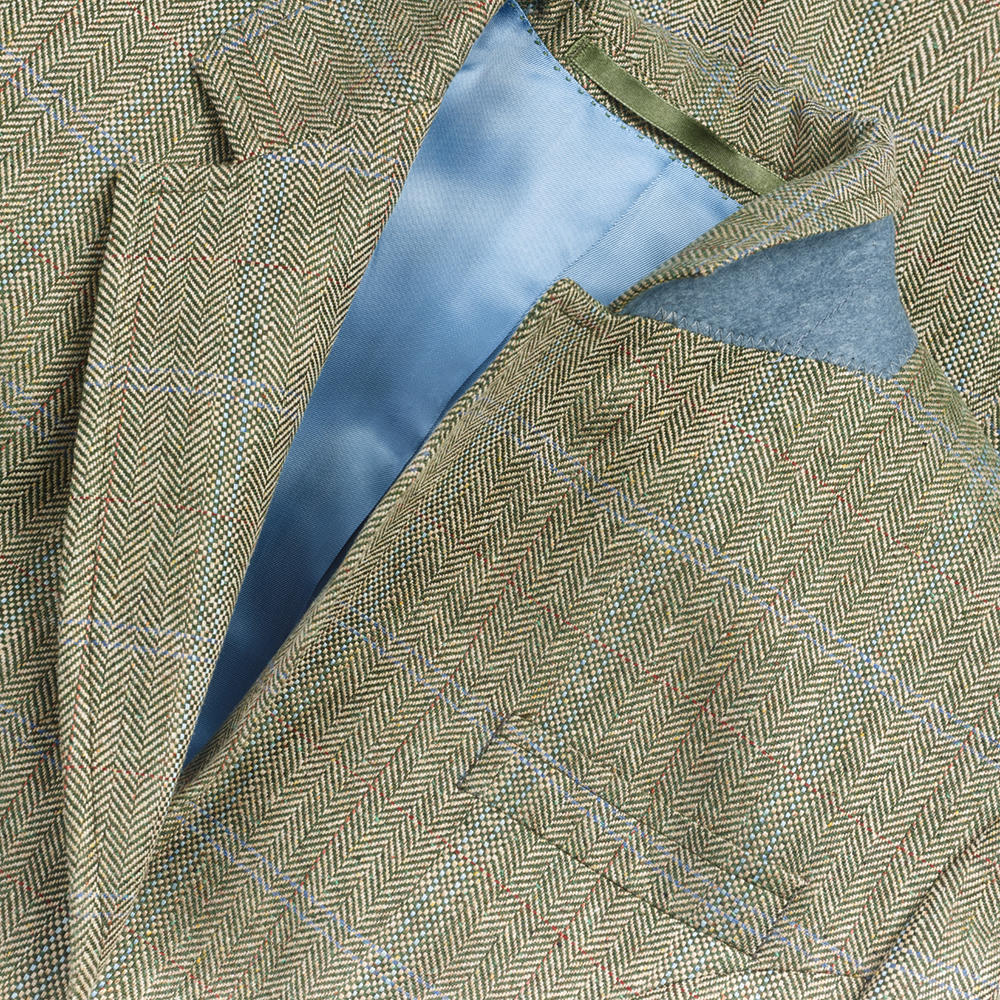 Damenblazer Seide, oliv