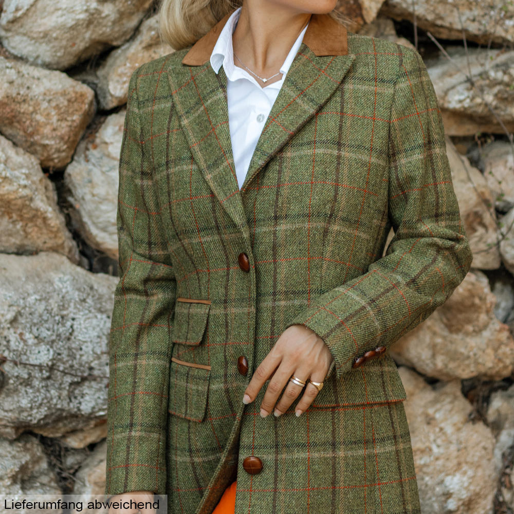Damen-Tweedmantel Lovat