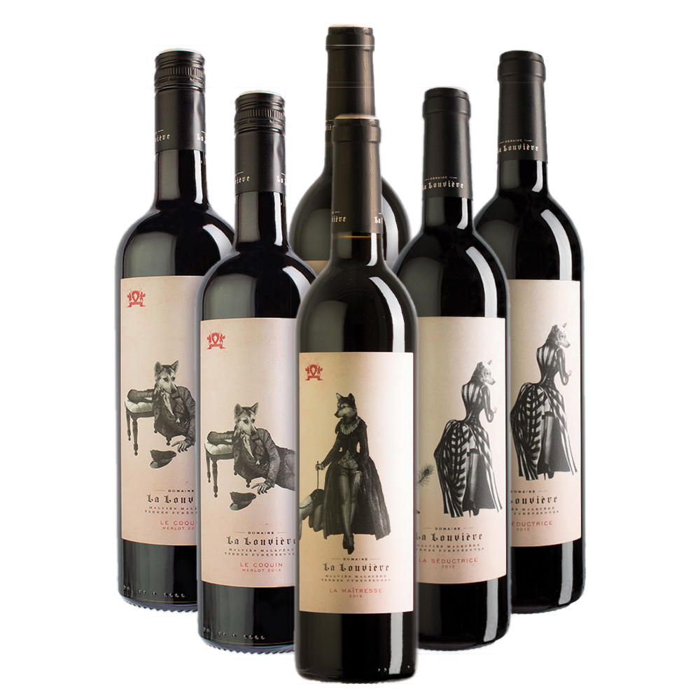 Set de dégustation »Vin rouge Domaine La Louvière «, 6 x 750 ml