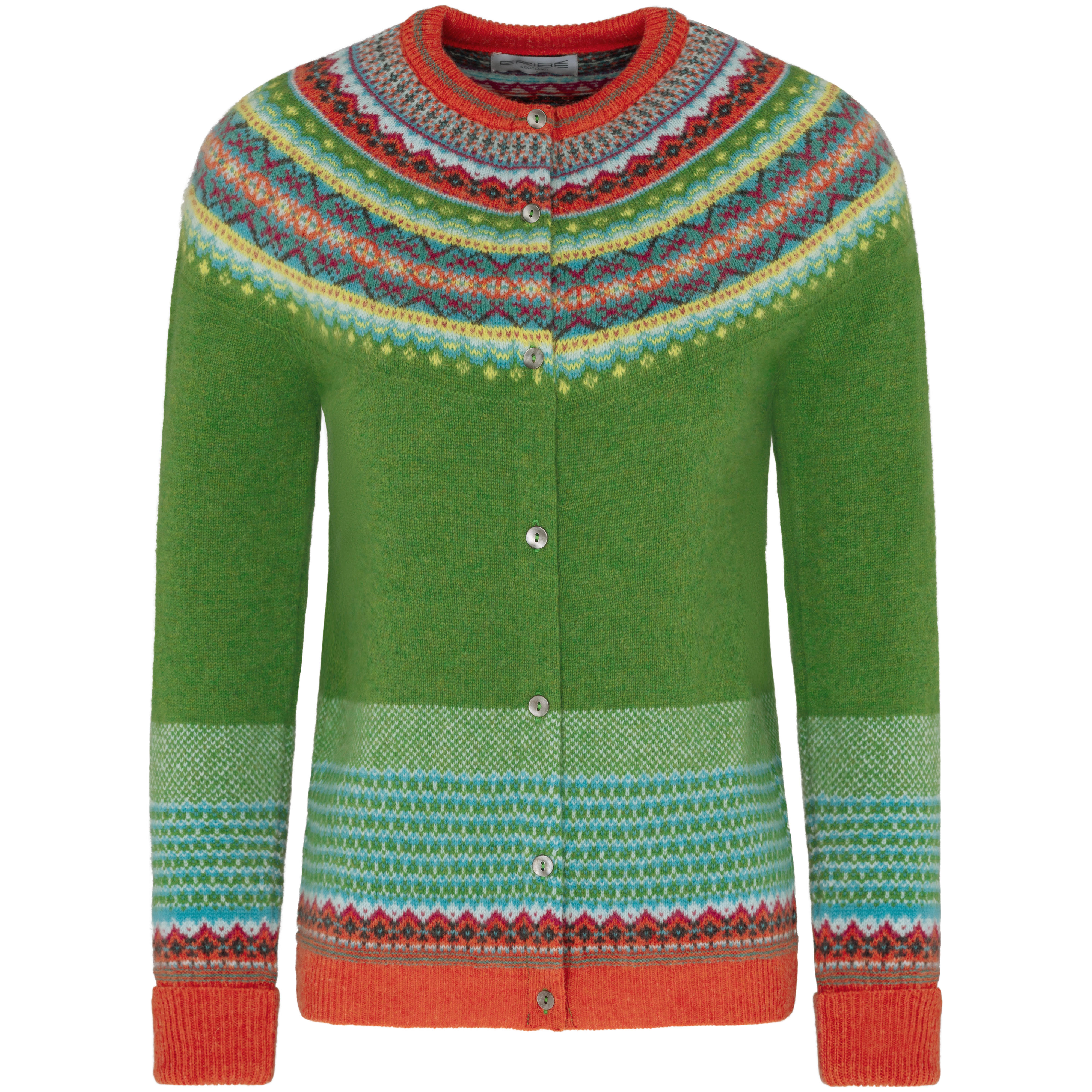 Eribé Damenstrickjacke Fair Isle, Paradise