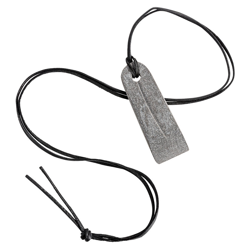Viking Necklace with Sharpening Stone Pendant