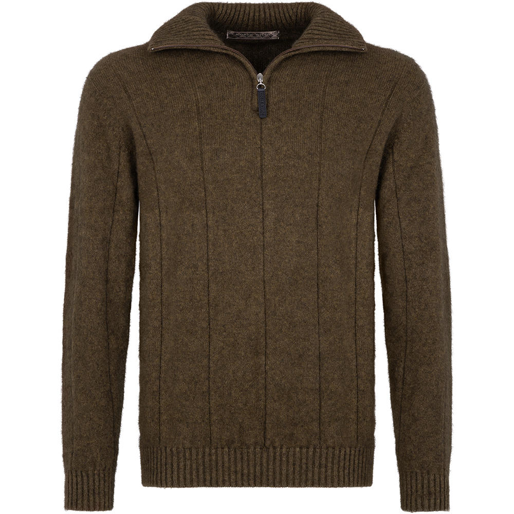 Herren Zip-Pullover Merino-Possum