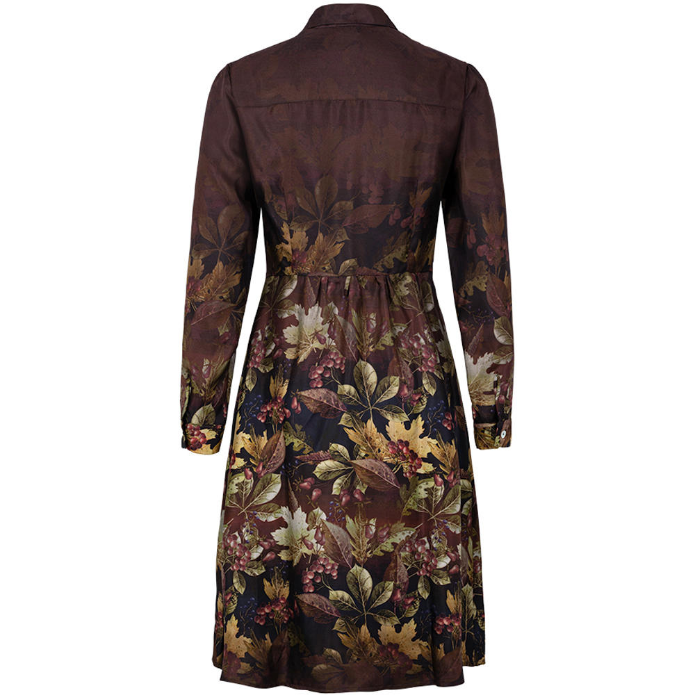 Allover Print Silk Dress