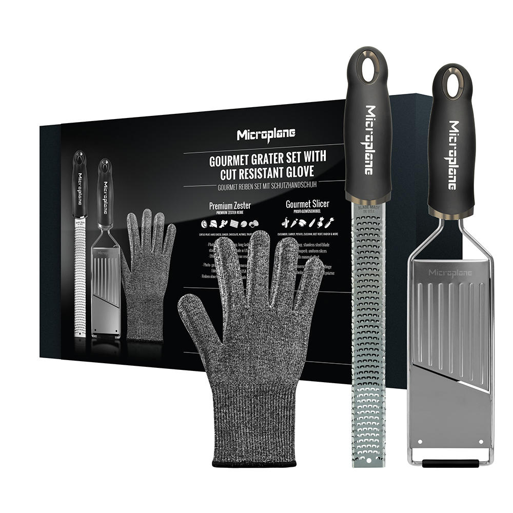 Jeu d’outils de cuisine Microplane® » Gourmet «, 3 pièces
