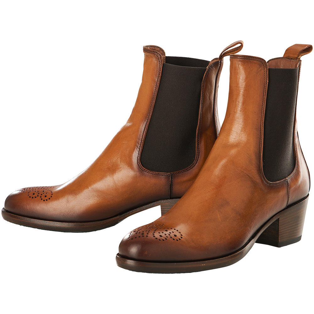 Ankle Boots Cognacfarbene Stiefeletten Cognacfarbene Stiefeletten