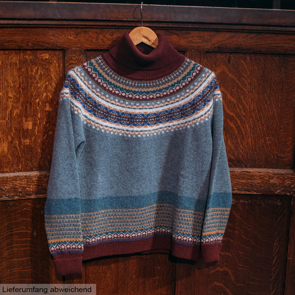 Eribé Damenpullover Rollkragen Fair Isle, Hawthorn