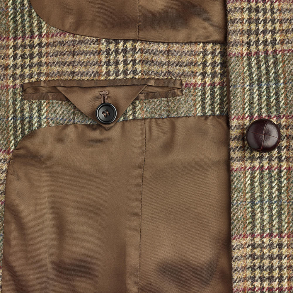 Damen-Tweedmantel Glencheck 