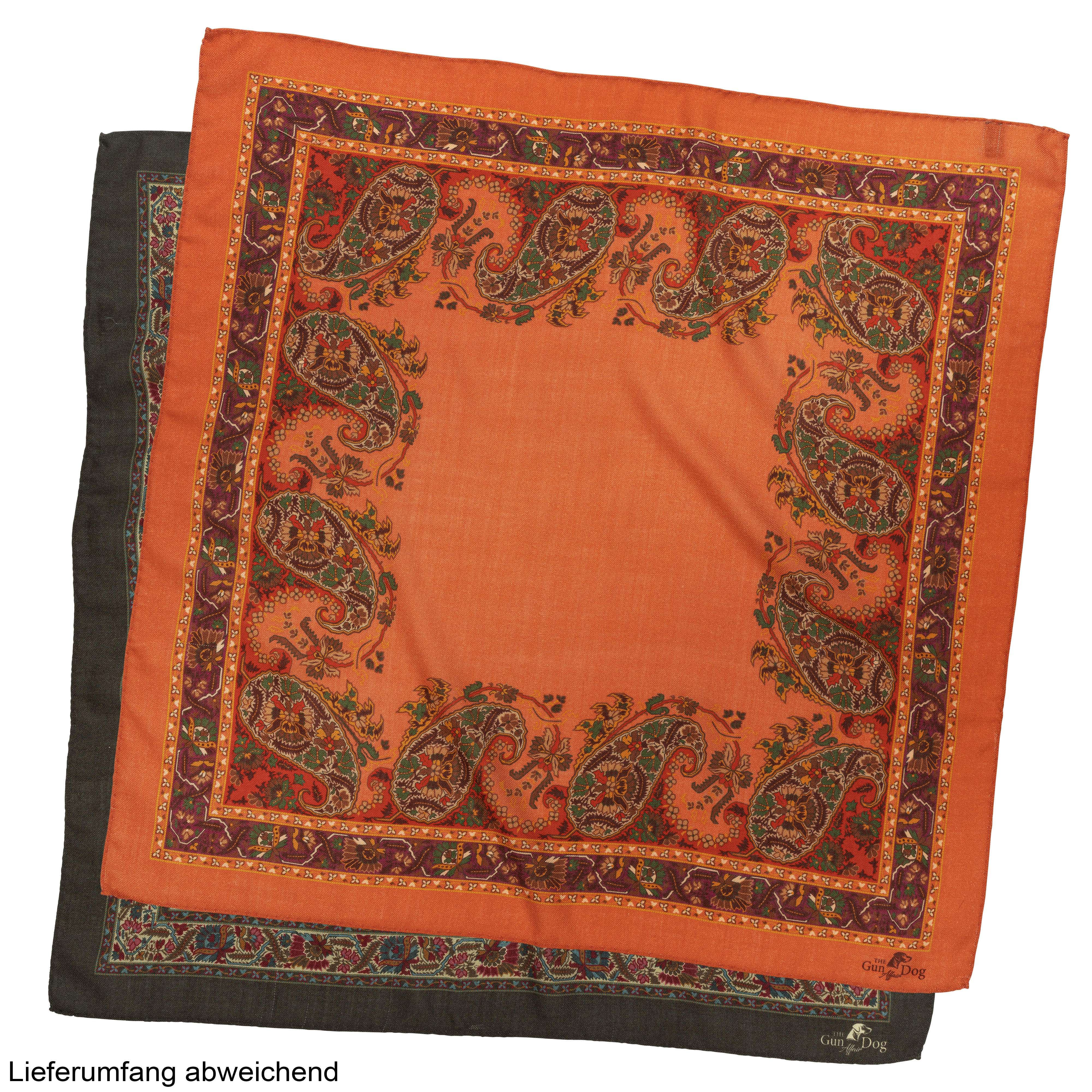 The GunDog Affairs Foulard »Indian Summer«, dunkelgrün, 70 x70 cm