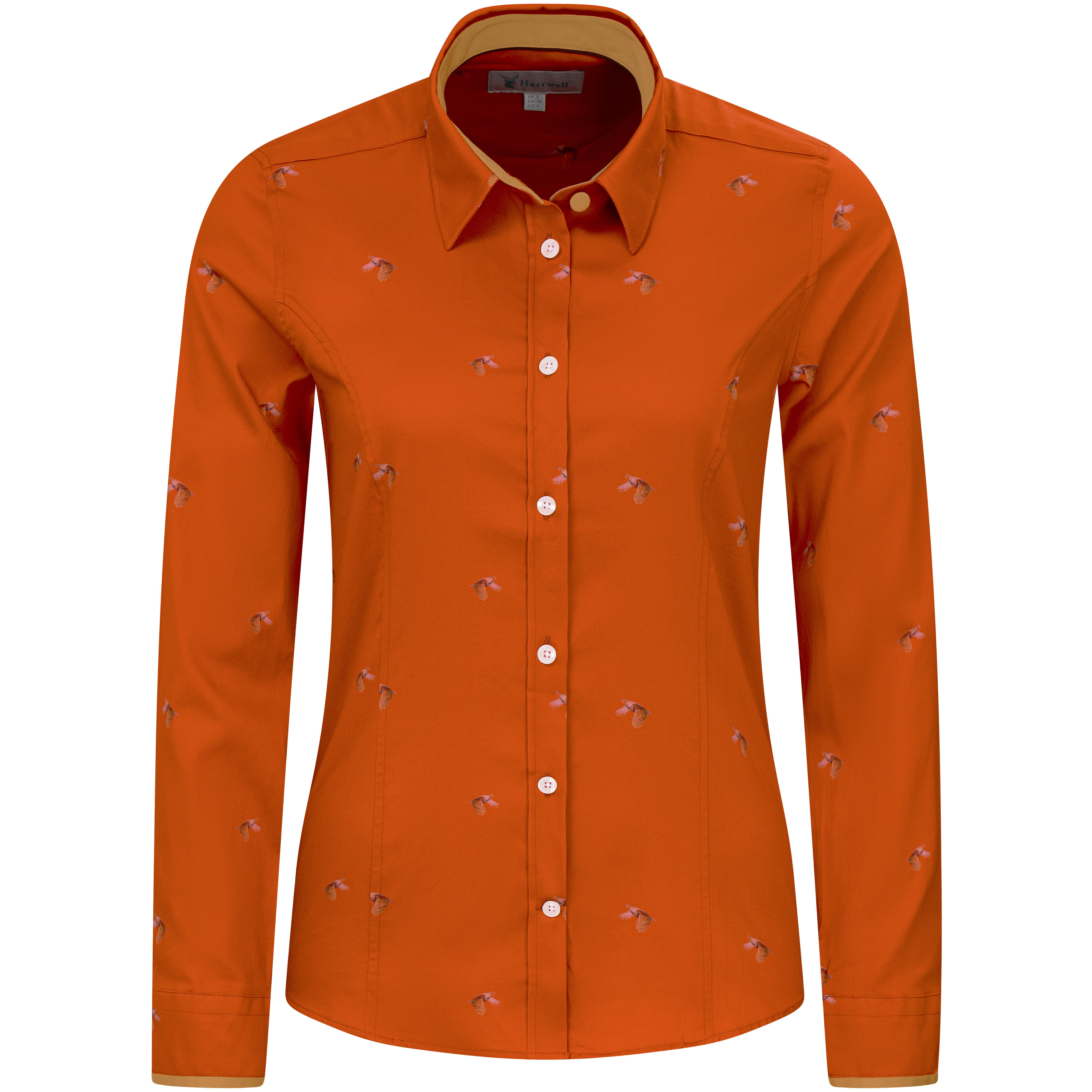 Hartwell Damen Bluse Layla, rost, Waldhuhn