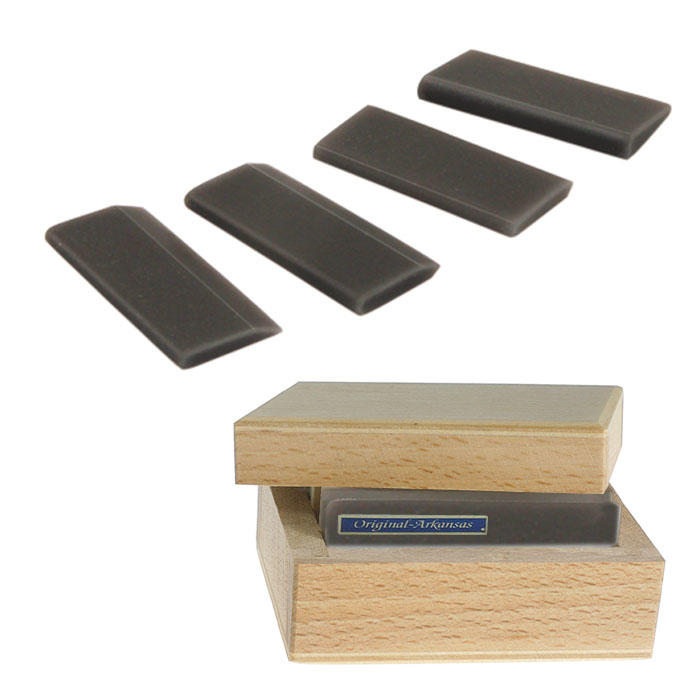 Arkansas Multiform Slipstones, 4-Piece Set, Black