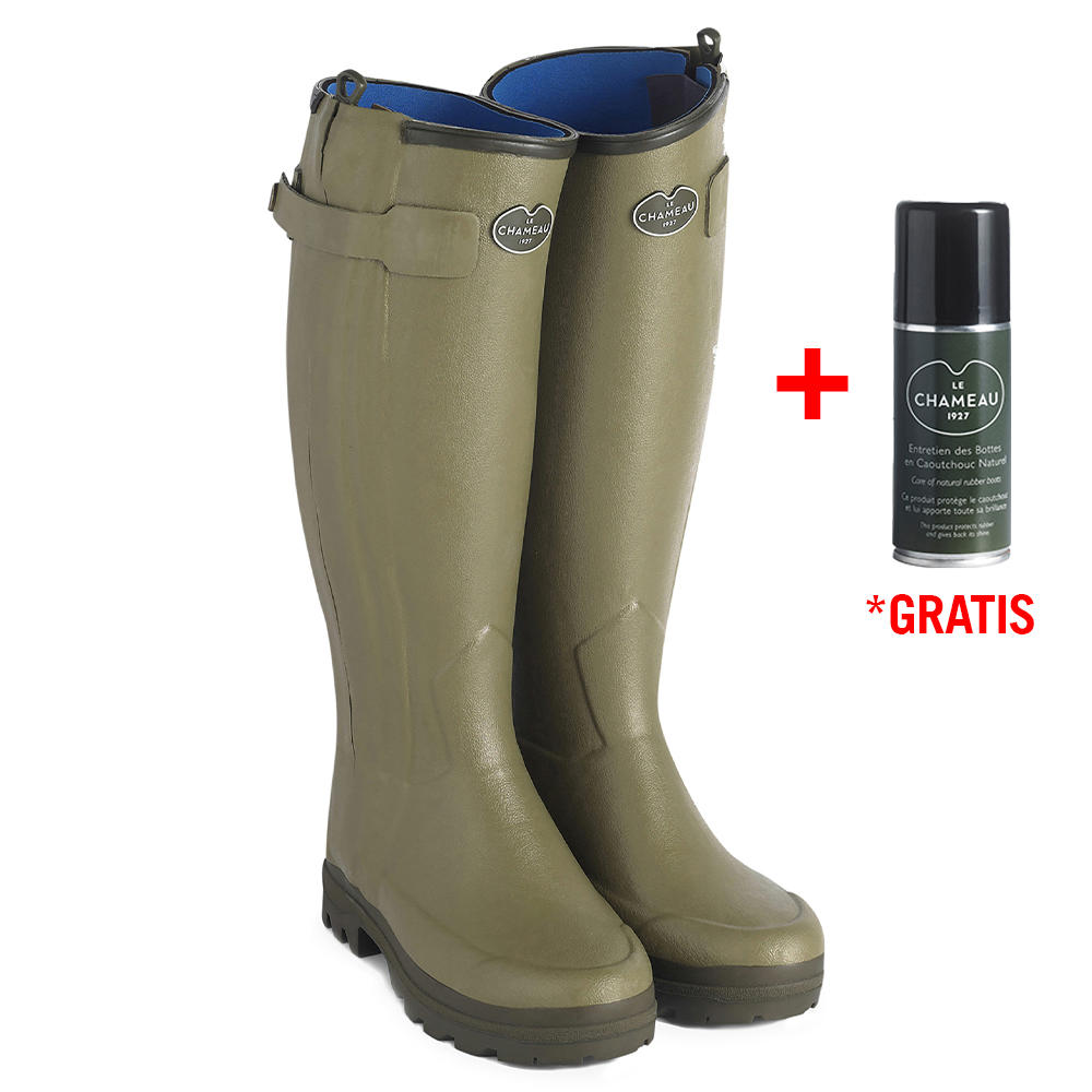 Le Chameau Damen-Gummistiefel Chasseur, Neoprenfutter