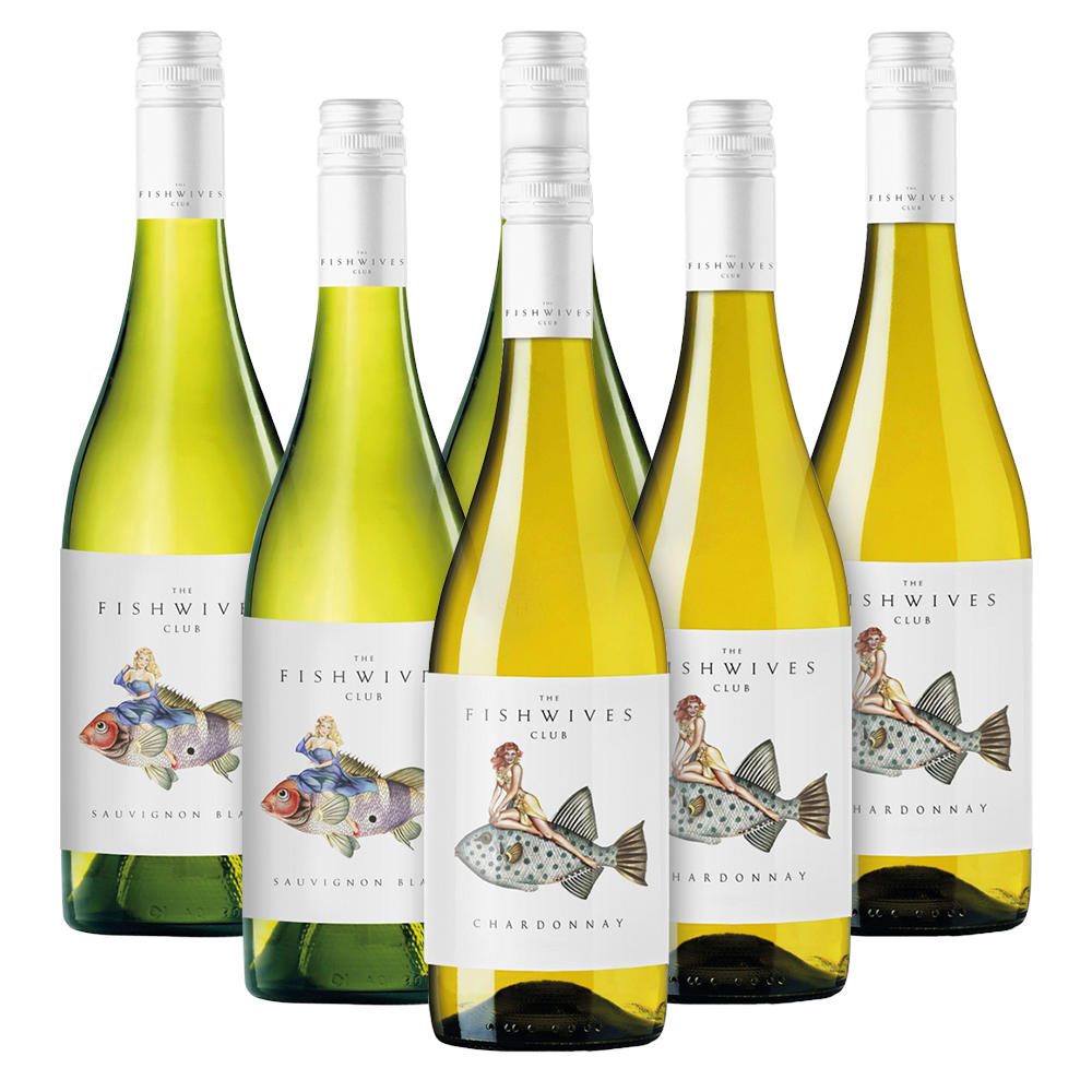 Set de dégustation vin blanc » The Fishwives Club «, 6 x 750 ml