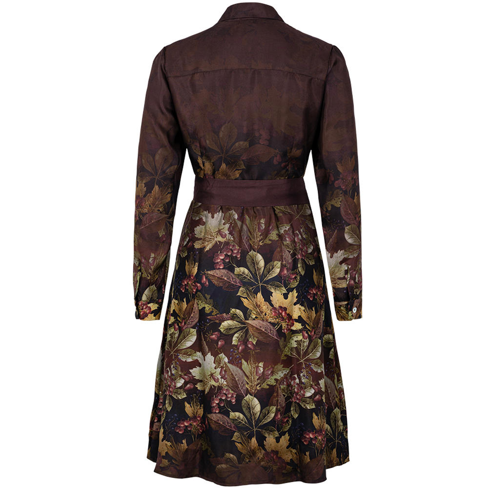 Allover Print Silk Dress