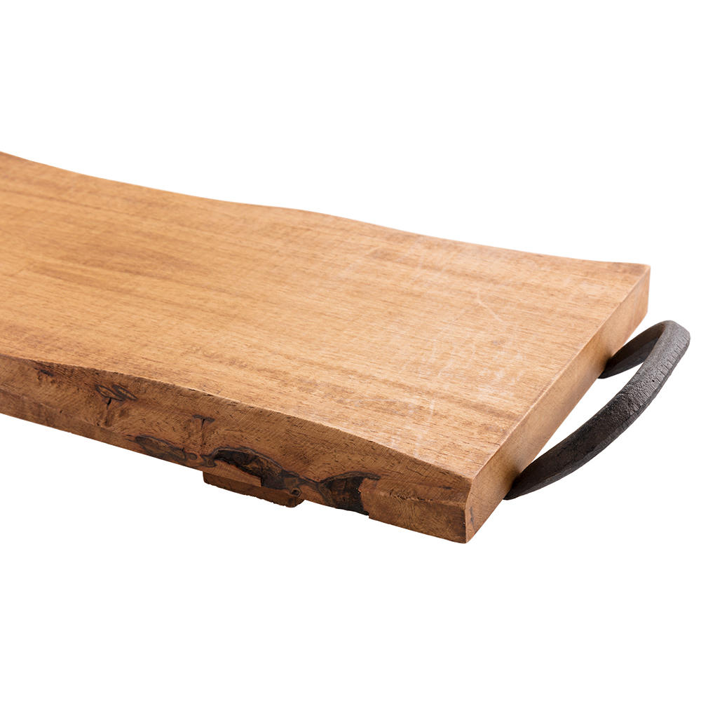 Planche à servir, bois d’hévéa, rustique, petite