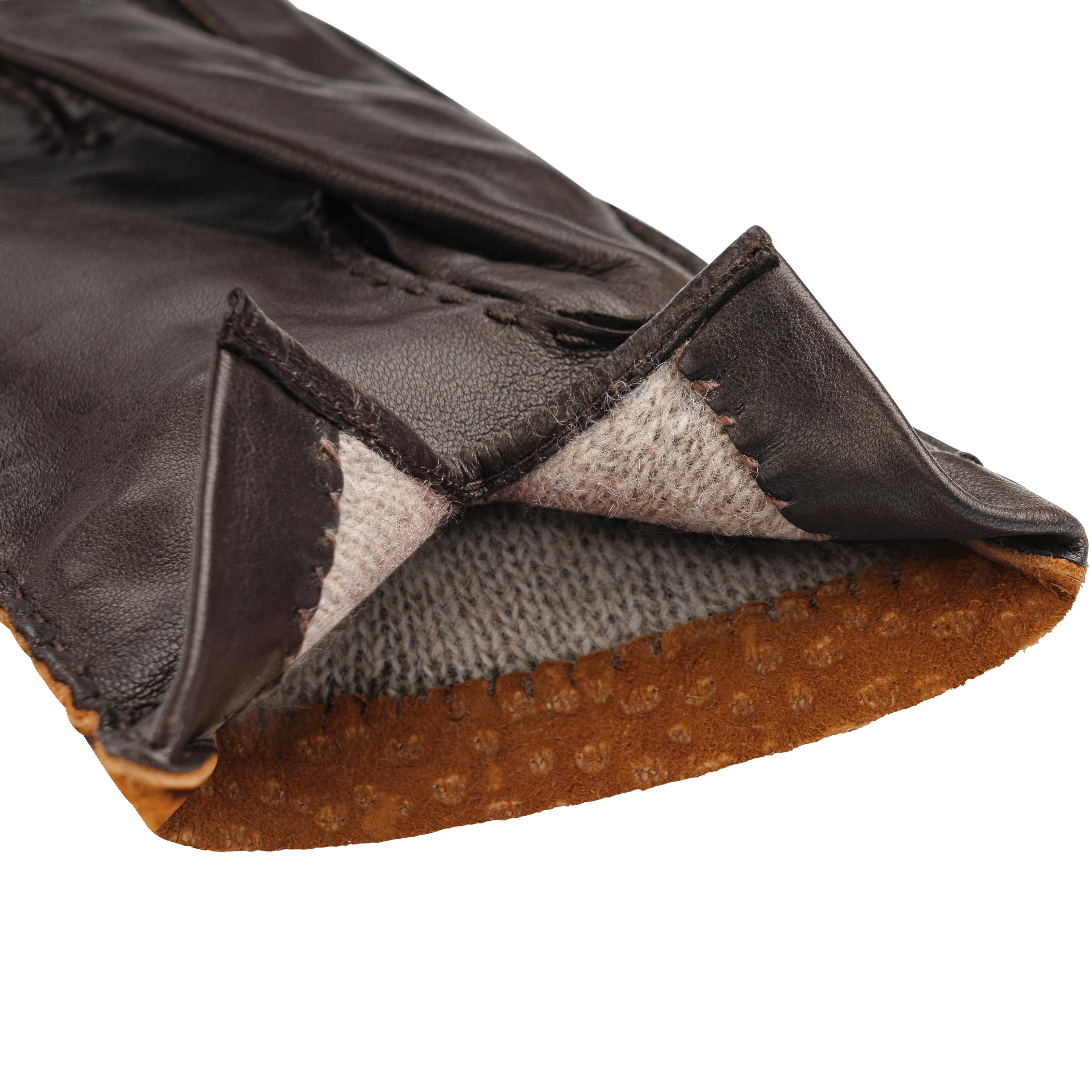 Gants pour femme » Lima «, carpincho et nappa agneau