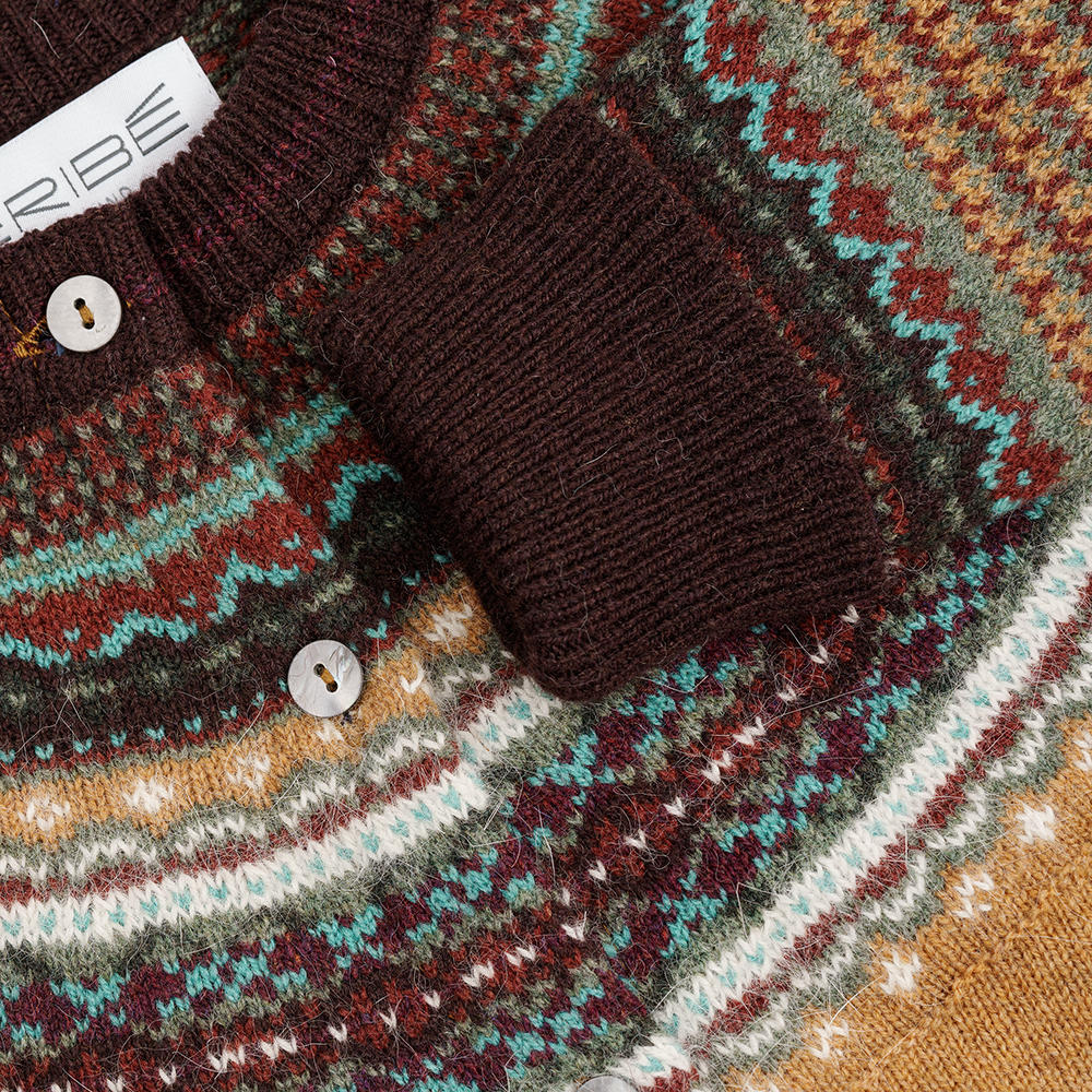 Eribé Ladies Cardigan Fair Isle