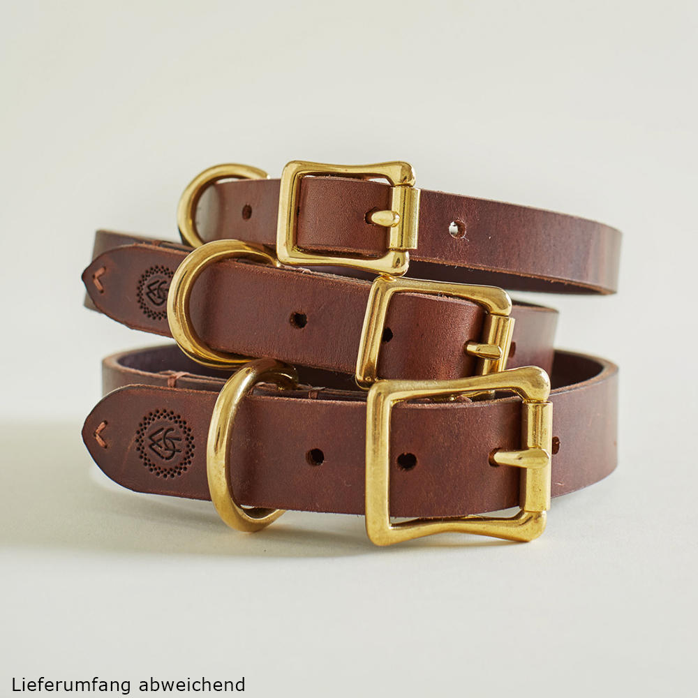 Helen Wells Hundehalsband »Classic«, chestnut, L+ 