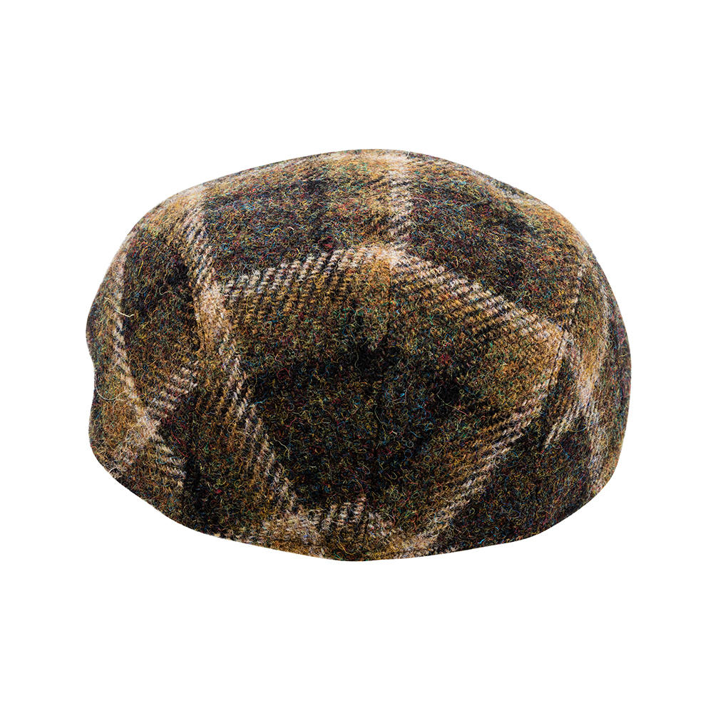 Mütze Harris-Tweed, grün/grau
