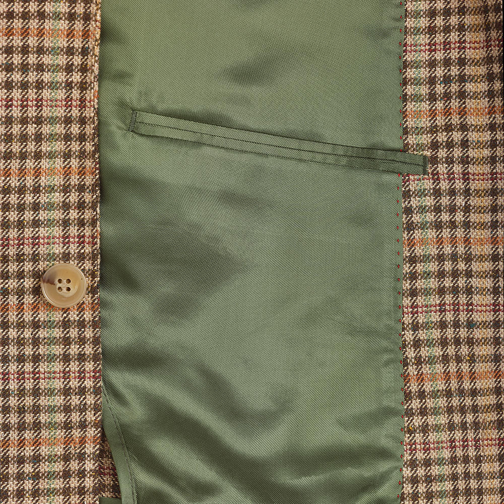 Herren Tweed-Sakko, beige-kariert
