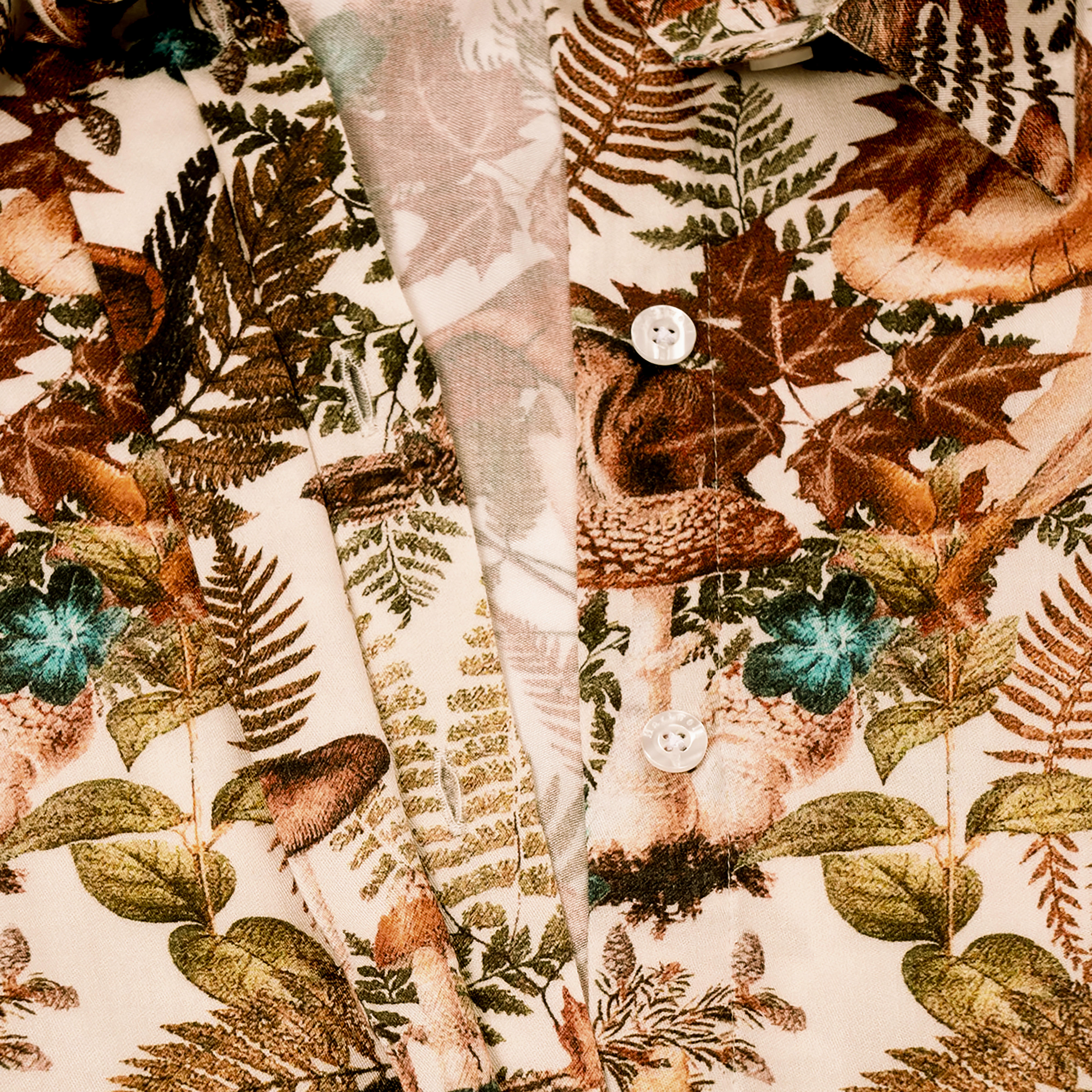 Blouse pour femme Hartwell » Lisa «, animaux et plantes, marron