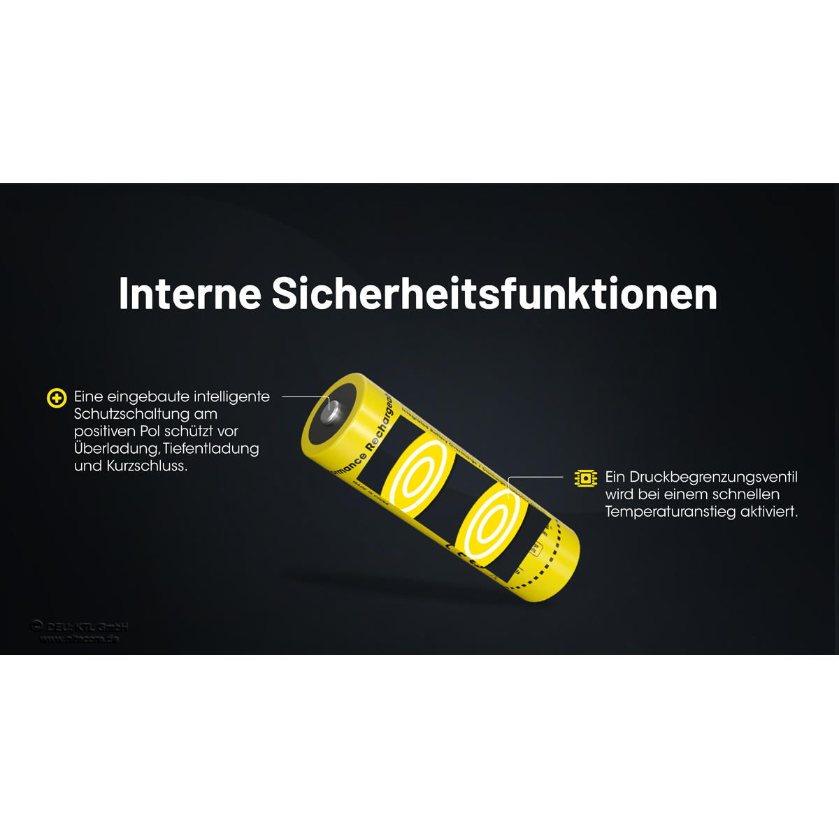 Nitecore® Li-Ion Battery 21700, 6000 mAh, NL2160