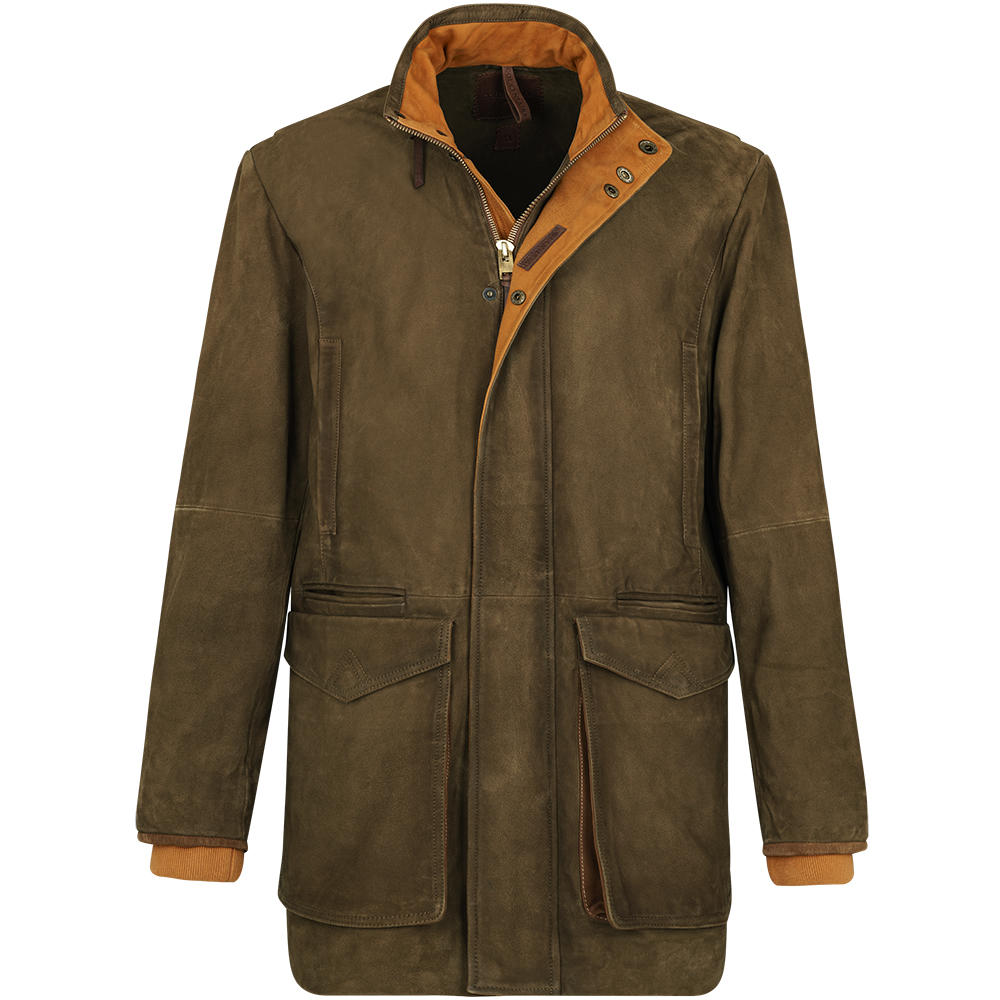 Herren Leder-Jagdjacke »Shooting Coat«