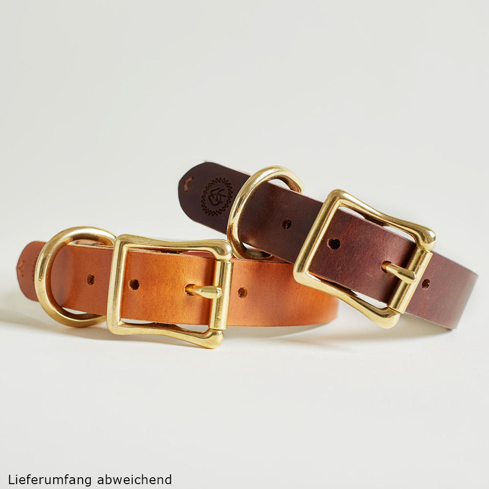 Helen Wells Hundehalsband »Classic«, cognac, L 