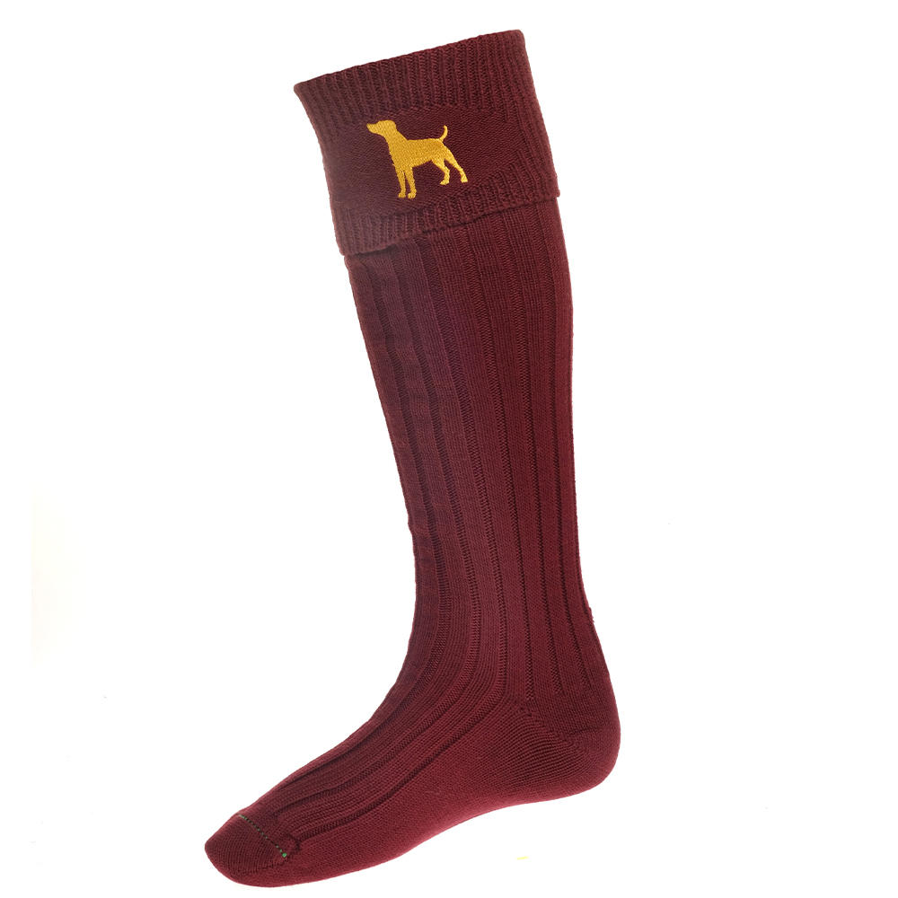 House of Cheviot Herren Jagdstrümpfe BUCKMINSTER, burgundy
