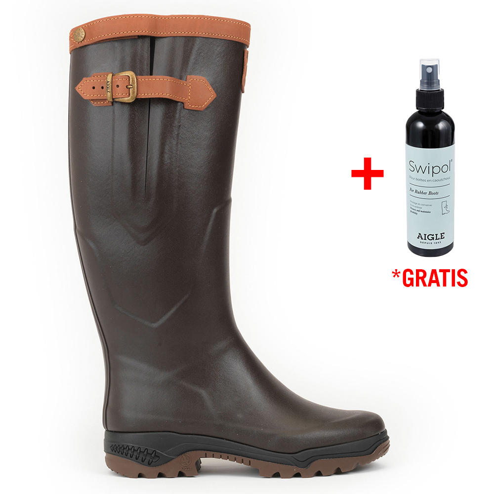 Aigle Gummistiefel PARCOURS 2 SIGNATURE PF (weit), braun