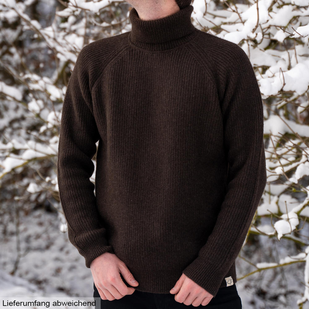 Pull à col roulé en laine de yak