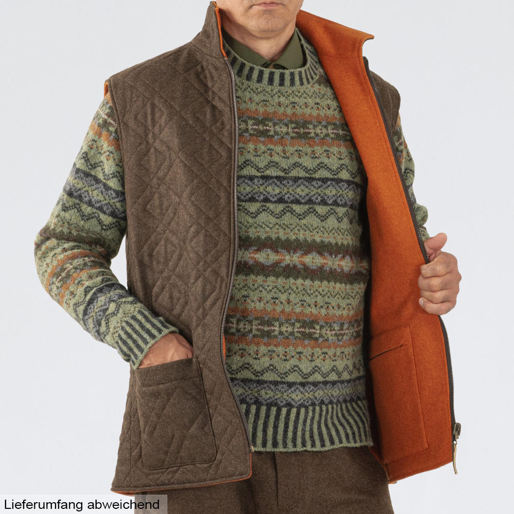Gilet réversible en loden pour homme »Stani «