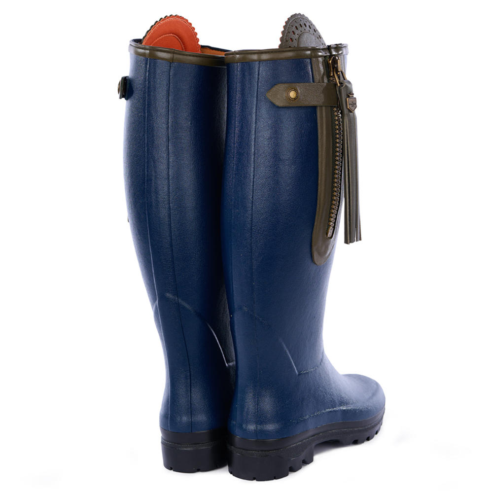 Le Chameau Damen-Gummistiefel L'Alliance, Neoprenfutter, navy