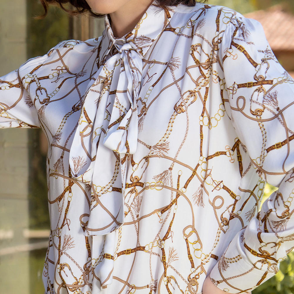 Hartwell Damen Bluse Lisa, Equestrian, weiß