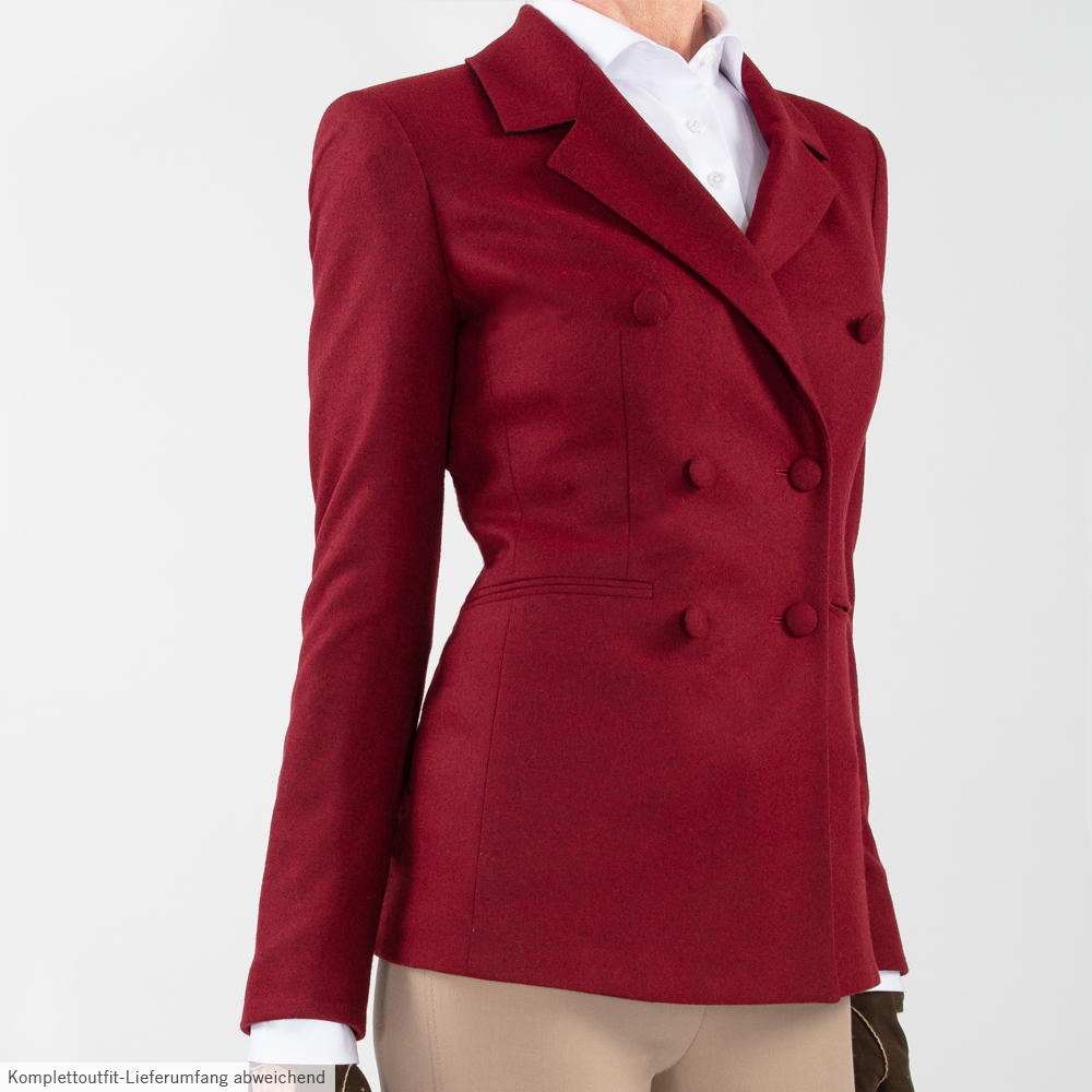 Damenblazer Feinloden, bordeauxrot