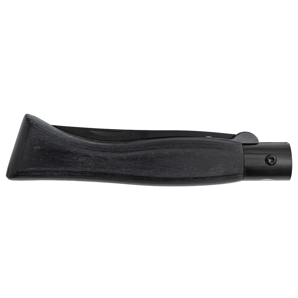 Couteau pliant MAIN » Italian Line «, revêtement en titane, bois de Pakka noir