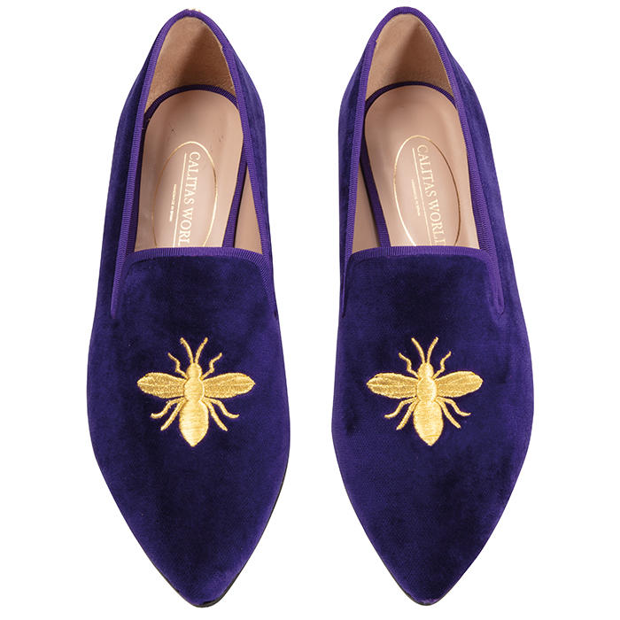 Damen Samt Loafer »Bee«