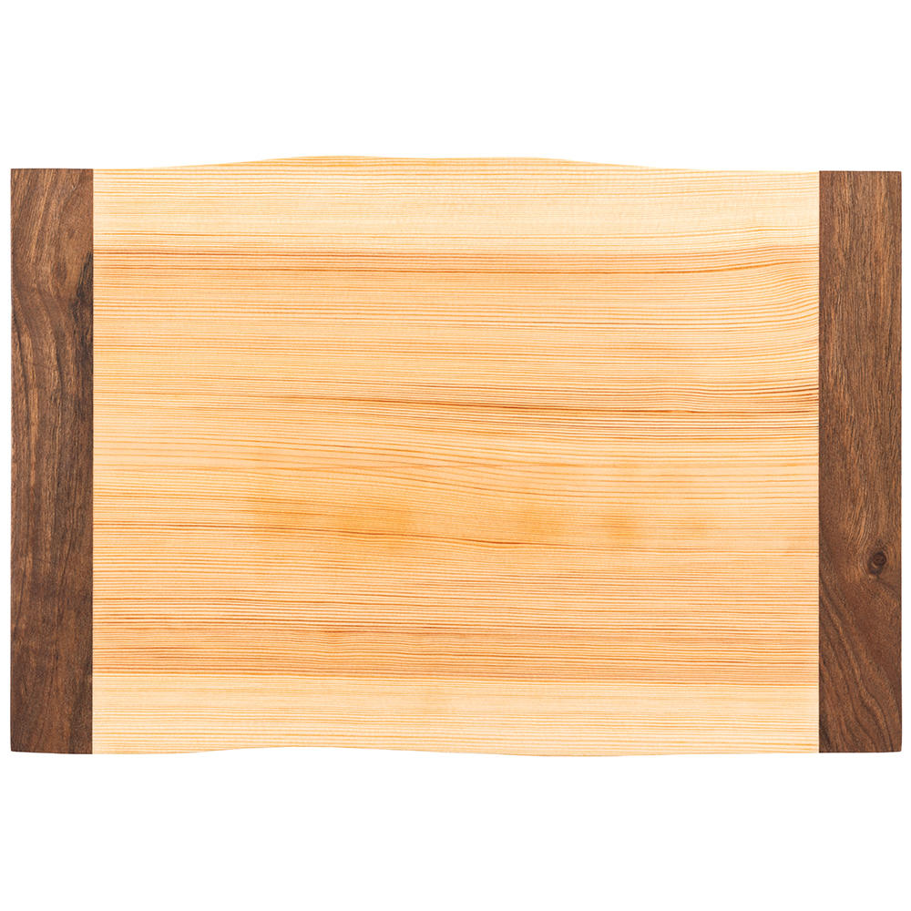 DICTUM® Wavy Edge Chopping Board, Pine/Walnut