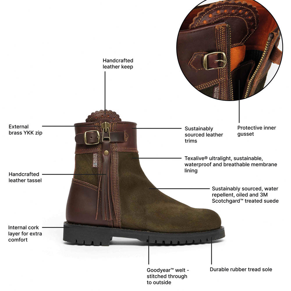 Penelope Chilvers Ladies Inclement Cropped Tassel Boots
