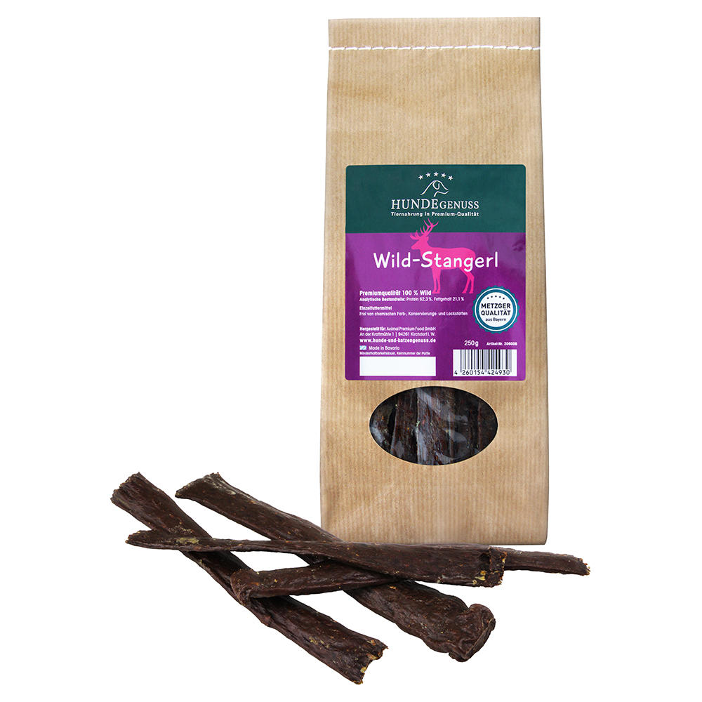 »Hundegenuss« Hundesnack Wild-Stangerl, 250 g