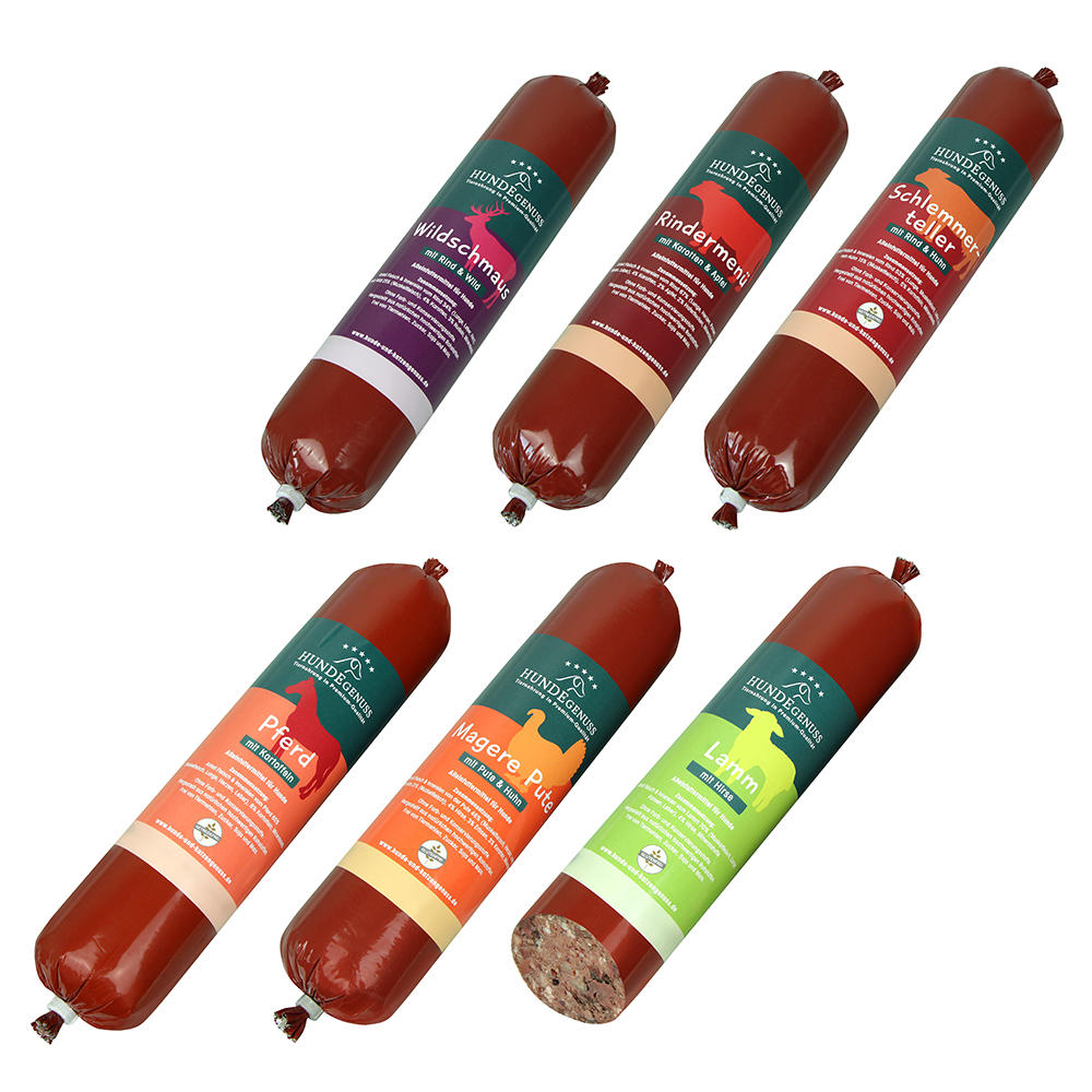 »Hundegenuss« Wurst-Probierset, 6 x 850 g