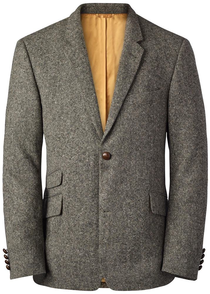 Herren Tweed-Sakko, Donegal, grau
