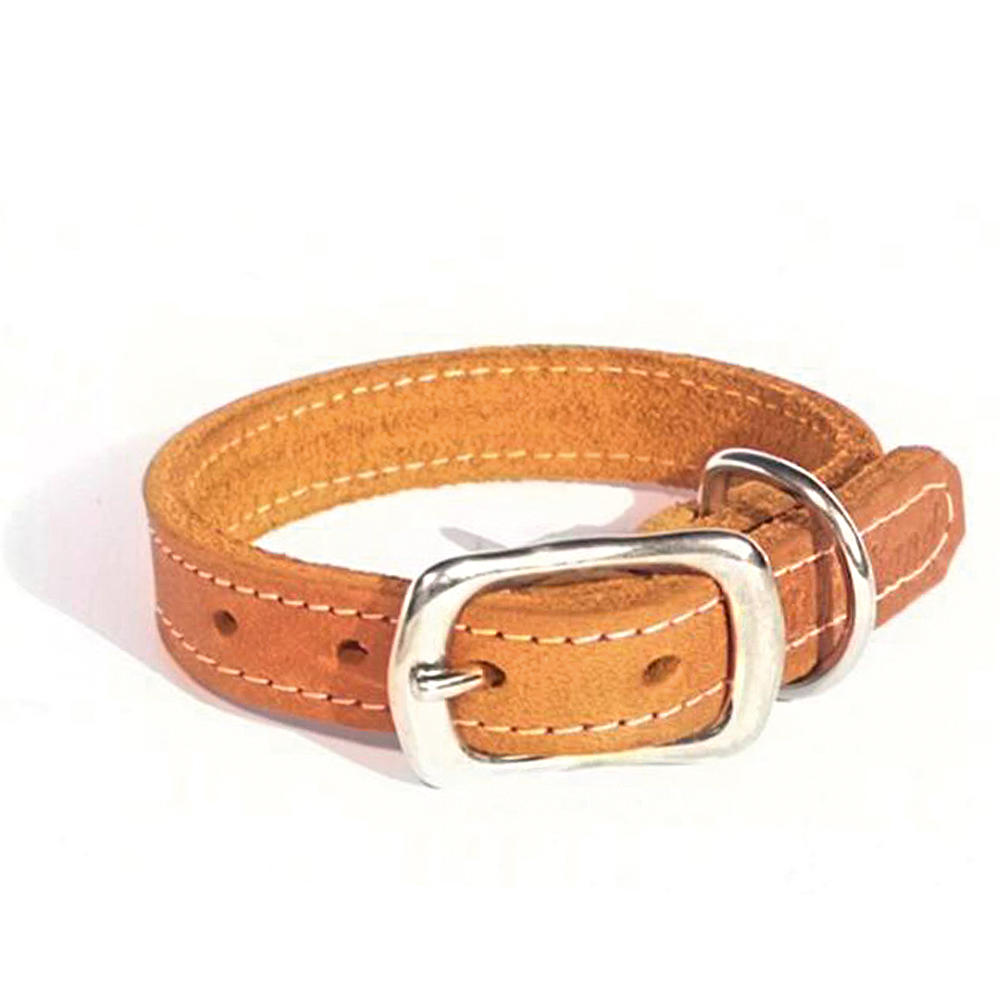 Bolleband Halsband Classic 15 mm, cognac, S