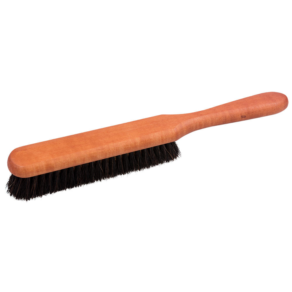 Keller Clothes Brush, Pear Wood, Bronze Wire and Horsehair Bristles
