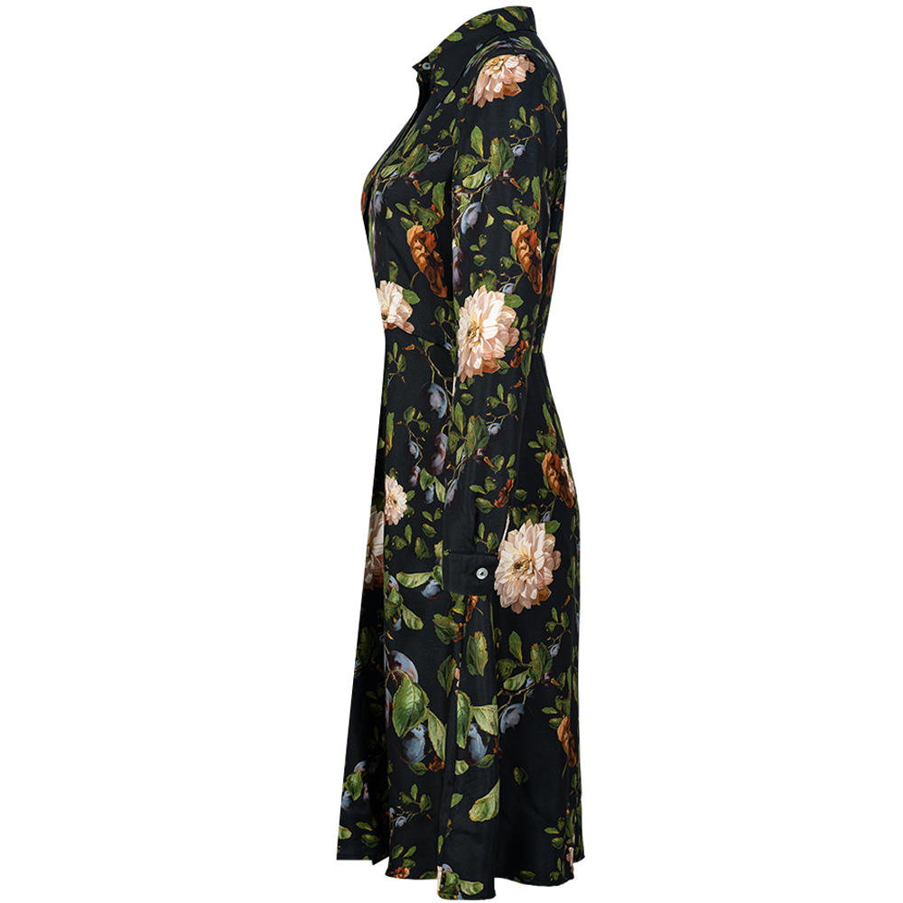 Seidenkleid Allover Print