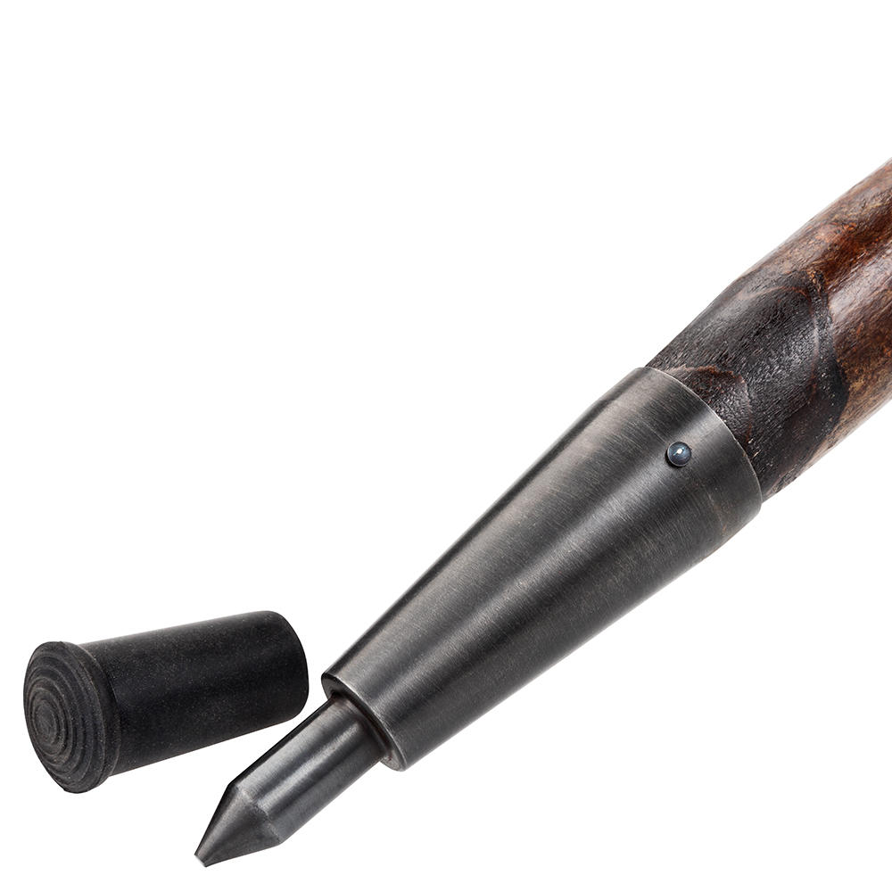 Gastrock »Alpenstange« Walking Stick, Hazel, Forged Tip, 2-part, Length 1.80 m