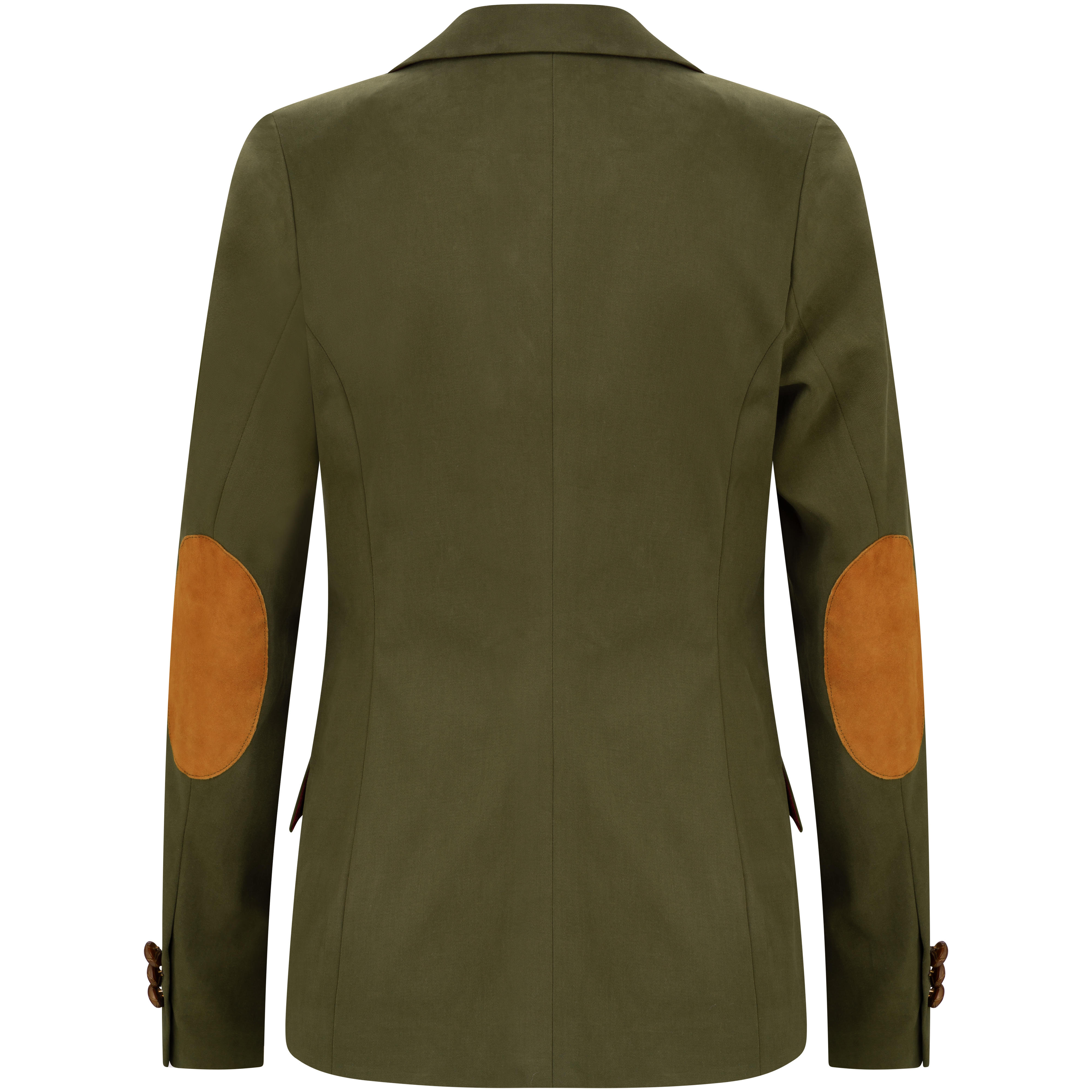 Blazer en coton pour femme » Andrea «,  vert forêt